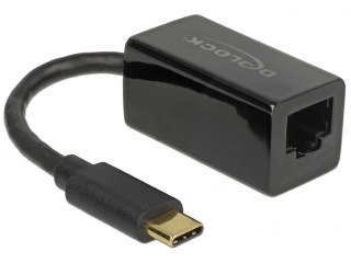 KARTA SIECIOWA DELOCK USB-C3.1 1X RJ45 1GB NA KABLU