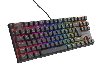 KLAWIATURA DLA GRACZY GENESIS THOR 303 TKL DE PODŚWIETLENIE RGB MECHANICZNA SILENT SWITCH CZARNA HOT