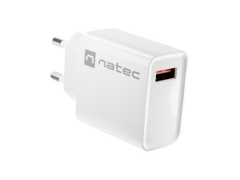 ŁADOWARKA SIECIOWA NATEC RIBERA 1X USB-A 18W BIAŁA (USZKODZONE OPAKOWANIE)