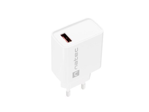 ŁADOWARKA SIECIOWA NATEC RIBERA 1X USB-A 18W BIAŁA (USZKODZONE OPAKOWANIE)