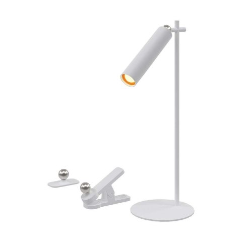 Lampka Biurkowa V-TAC 4w1 37cm Kinkiet Klips Latarka 3W LED Biała VT-7413 4000K 300lm