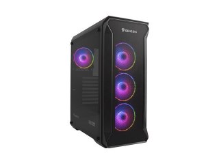 OBUDOWA GENESIS IRID 505 ARGB V2 MIDI TOWER Z OKNEM CZARNA (USZKODZONE OPAKOWANIE)