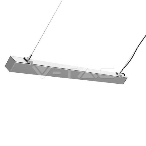 Oprawa V-TAC LED Linear SAMSUNG CHIP 40W Natynk/Zwieszana Do łączenia Srebrna 0-10V 120cm VT-7-43 4000K 3400lm 5 Lat Gwarancji