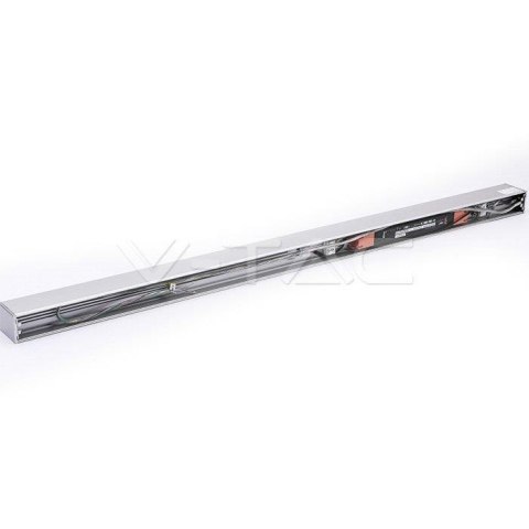 Oprawa V-TAC LED Linear SAMSUNG CHIP 40W Natynk/Zwieszana Do łączenia Srebrna 0-10V 120cm VT-7-43 4000K 3400lm 5 Lat Gwarancji