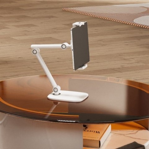 Podstawka biurkowa na tablet SPP-122W biała
