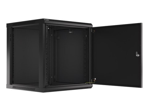 SZAFA INSTALACYJNA RACK WISZĄCA 19" 12U 600X600 CZARNA DRZWI METALOWE LANBER (USZKODZONE OPAKOWANIE)