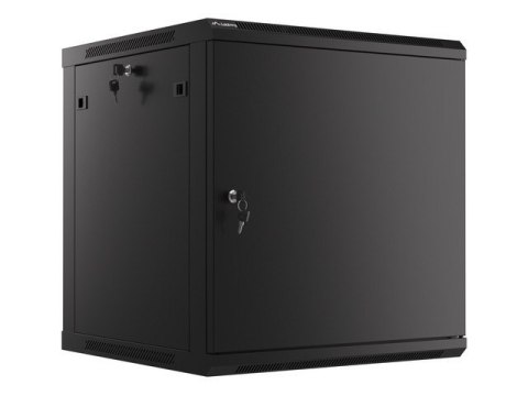 SZAFA INSTALACYJNA RACK WISZĄCA 19" 12U 600X600 CZARNA DRZWI METALOWE LANBER (USZKODZONE OPAKOWANIE)