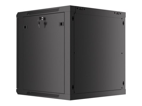 SZAFA INSTALACYJNA RACK WISZĄCA 19" 12U 600X600 CZARNA DRZWI METALOWE LANBER (USZKODZONE OPAKOWANIE)