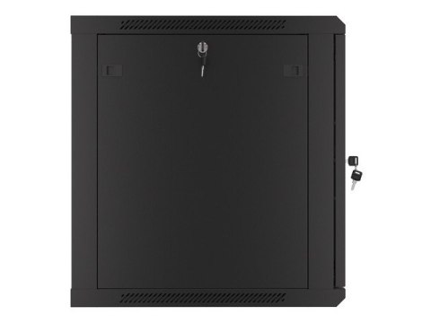 SZAFA INSTALACYJNA RACK WISZĄCA 19" 12U 600X600 CZARNA DRZWI METALOWE LANBER (USZKODZONE OPAKOWANIE)