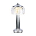 Lampka Biurkowa Nocna V-TAC 1W LED 26cm Ładowanie USB Ściemnianie Chrom VT-1048 3000K-6000K 55lm
