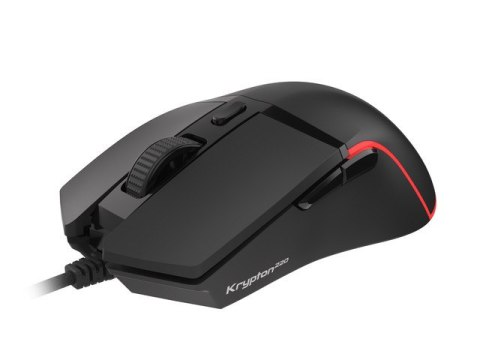 MYSZ DLA GRACZY GENESIS KRYPTON 220 6400DPI RGB CZARNA GAMINGOWA PROGRAMOWALNA (PO TESTACH)