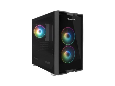 OBUDOWA GENESIS IRID 353 ARGB MATX MINI TOWER Z OKNEM CZARNA (USZKODZONE OPAKOWANIE)