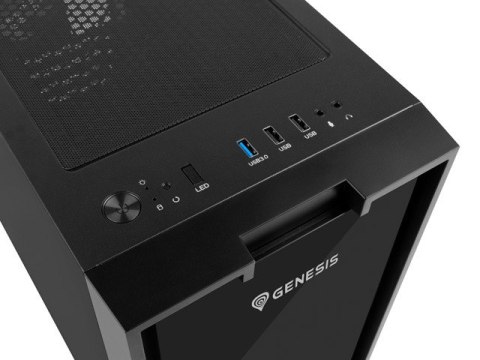 OBUDOWA GENESIS IRID 353 ARGB MATX MINI TOWER Z OKNEM CZARNA (USZKODZONE OPAKOWANIE)