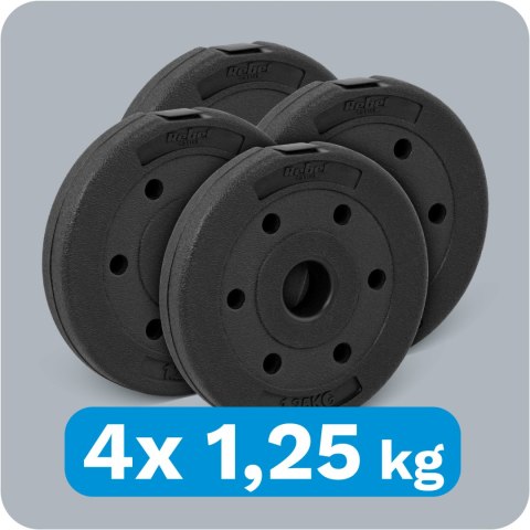 Zestaw obciążeń bitumicznych 4x1.25kg, otwór 31mm, REBEL ACTIVE