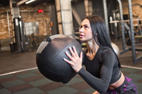 Piłka lekarska do ćwiczeń 10 kg REBEL ACTIVE