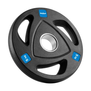 Obciążenie żeliwne olimpijskie gumowane zestaw 4x5kg, otwór 51mm , REBEL ACTIVE