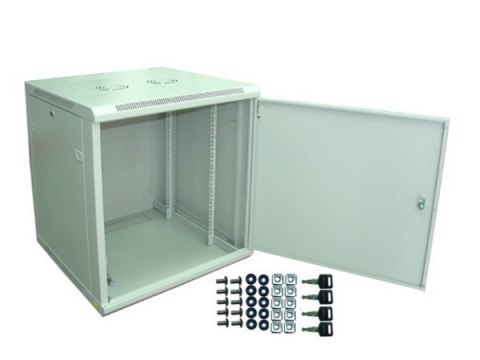 Szafa 19" wisząca PILO 12U 600x600 RAL7035 blacha