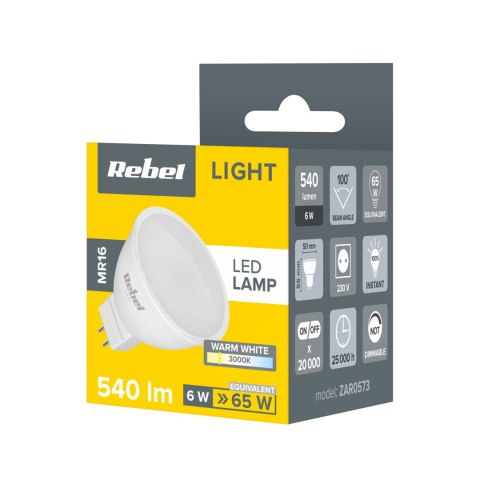 Lampa Led Rebel 6W, MR16, 3000K, 230V