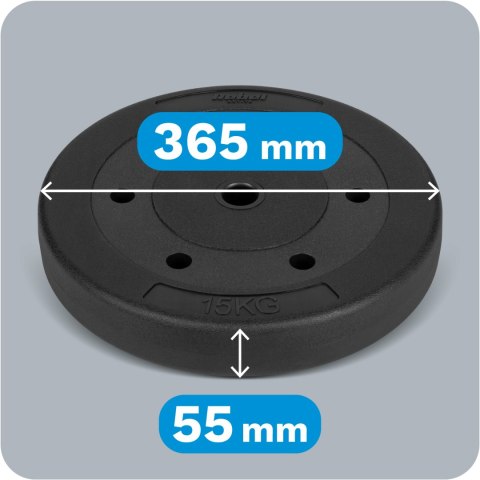 Zestaw obciążeń bitumicznych 2x15kg, otwór 31mm, REBEL ACTIVE