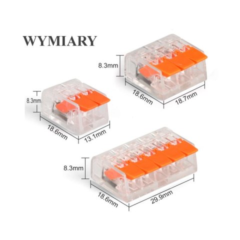 Zestaw szybkozłączy elektrycznych 75szt.E6079