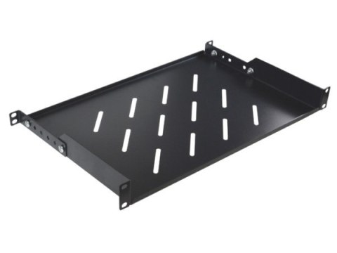 Półka regulowana 19" 1U głębokość 350mm V RAL9004