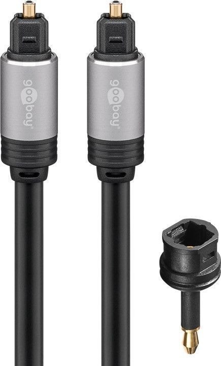 Kabel audio Jack - 2x RCA Goobay Plus TEXTIL 2m Goobay