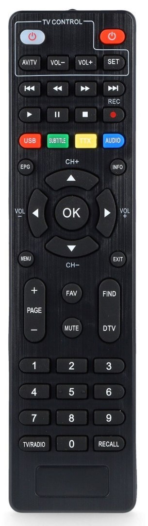 Pilot do dekodera DVB-T2/C OPTICUM HBBTV T-BOX Opticum