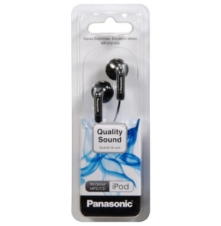 Słuchawki douszne Panasonic EARPHONE RP-HV154E-K czarne