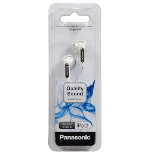 Słuchawki douszne Panasonic EARPHONE RP-HV154E-W białe