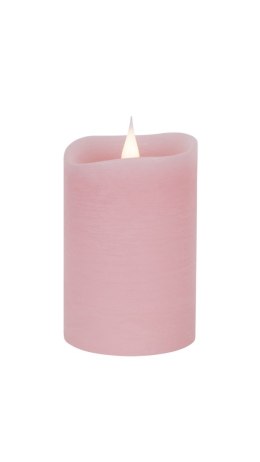 Świeca woskowa LED mała rustic pink