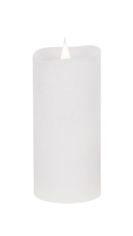 Świeca woskowa LED średnia rustic white