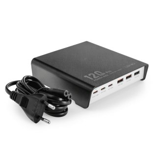 Ładowarka 120W 6 portów USB A i C Ldnio Q605 black LDNIO