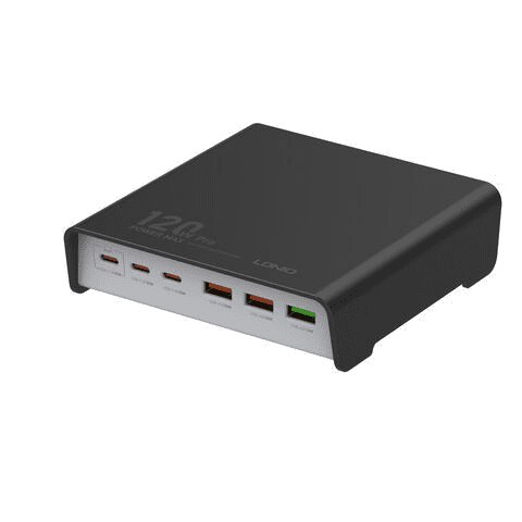 Ładowarka 120W 6 portów USB A i C Ldnio Q605 black LDNIO