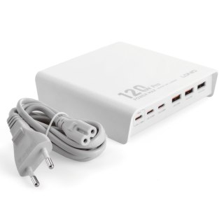 Ładowarka 120W 6 portów USB A i C Ldnio Q605 white LDNIO