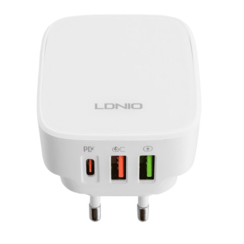 Ładowarka 32W 3 porty USB PD QC Ldnio Q334 white LDNIO