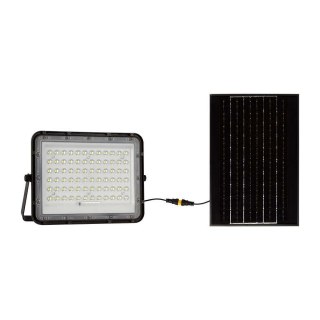 Projektor LED Solarny V-TAC 15W Pilot, AUTO, Timer, IP65 Czarny VT-120W 4000K 1200lm