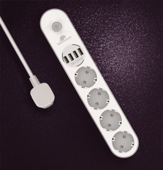 Listwa zasilająca Spacetronik SR-203 4 porty USB
