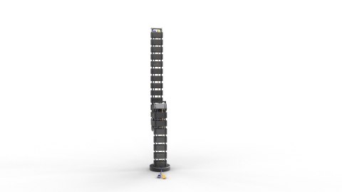 Prowadnica kablowa Spacetronik SPK-180B 130cm