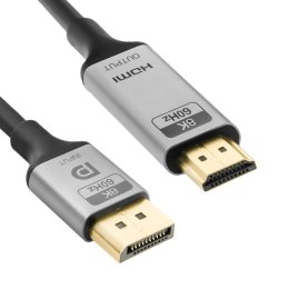 Kabel DP HDMI 8K 60Hz Spacetronik KDH-SPA010 1m SPACETRONIK