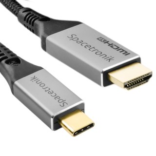 Kabel USB-C 3.1 HDMI 4K Spacetronik KCH-SPA010 1m SPACETRONIK