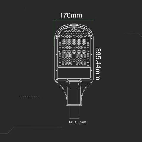 Oprawa Uliczna LED V-TAC SAMSUNG CHIP 50W VT-51ST 6500K 4200lm 3 Lata Gwarancji