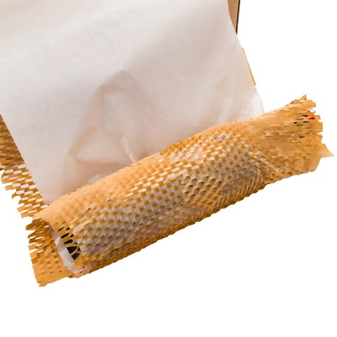 Papier pakowy plaster miodu + biały BOX BP-H38 80m Bublaki