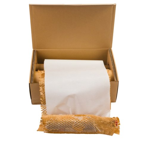 Papier pakowy plaster miodu + biały BOX BP-H51 80m Bublaki