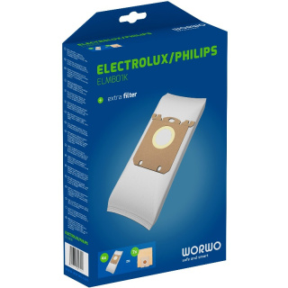 Worki do odkurzacza Electrolux Philips S-BAG SBAG z fizeliny Worwo ELMB01 24 sztuki