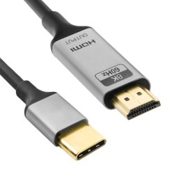 Kabel USB-C 3.1 HDMI 8K Spacetronik KCH-SPA010 1m SPACETRONIK