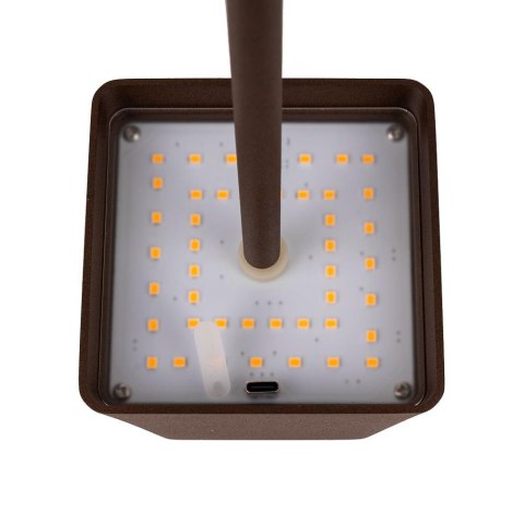 Lampka Biurkowa Nocna V-TAC 2W LED Ładowanie Ściemnianie IP54 Brąz Corten VT-7563 3000K 200lm