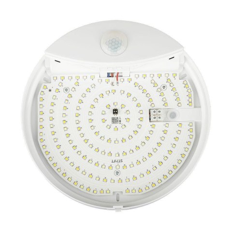 Plafon LED V-TAC SAMSUNG CHIP 15W Czujnik Ruchu CCT Okrągły Biały IP44 VT-81004 3000K-4000K-6000K 1300lm 5 Lat Gwarancji