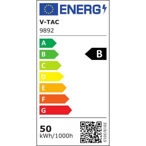 Projektor LED V-TAC 50W 185Lm/W Czarny VT-4456 4000K 9250lm