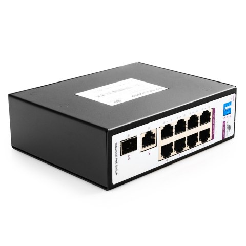 SWITCH 8-portowy SP-SGI108SP Przemysłowy PoE SFP SPACETRONIK