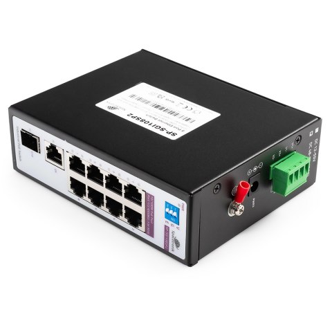 SWITCH 8-portowy SP-SGI108SP2 Przemysłowy PoE SFP SPACETRONIK